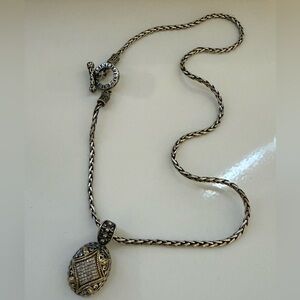 EFFY BH Balissima 18k Gold & Sterling Silver Diamond Pendant
Toggle Necklace 18"